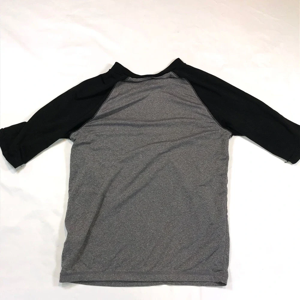 Art Class Kids Rash Guard and Shark Board Shorts Set Grey Black Size S 6/7